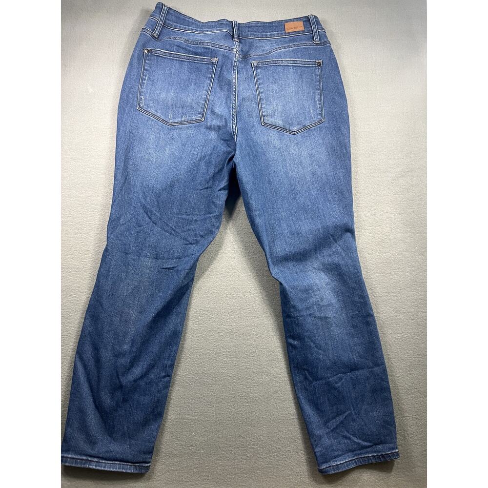 Judy Blue Women 16W Ripped Boyfriend High Rise Denim Jeans - Picture 5 of 8